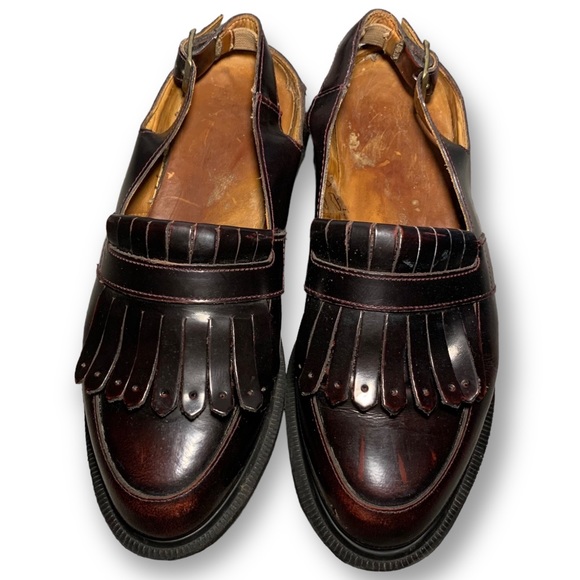 DOC MARTENS Valentine Slingback Loafer in Rub Off Burgundy (Size 6) - Picture 2 of 9